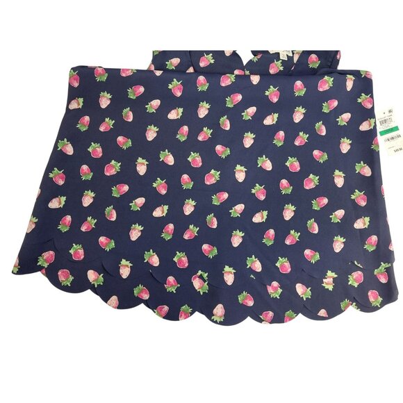 Maison Jules Women's Scallop Tank Top With Strawberry Print - Picture 7 of 11